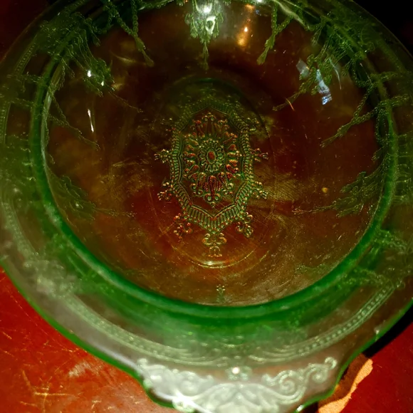 Depression Glass, Vintage glassware 3 pieces - Picture 3 of 3